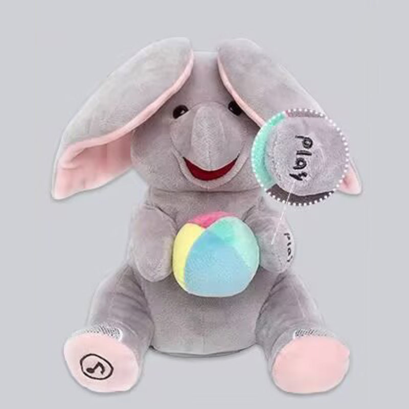 Süße Plüsch-Elefant-Puppe zum Versteckspielen