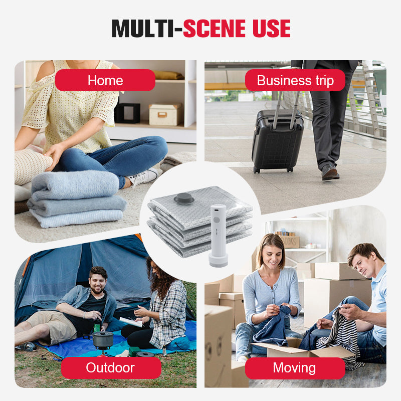 ✨🧳 Reise-Vakuumbeutel-Set mit Pumpe – Mehr Stauraum, weniger Gepäck! ✨🔋 Platzsparend, robust & einfach zu bedienen – dein praktischer Reisebegleiter.