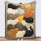🐱 50% RABATT! 🛋️ Vintage Flanelldecke mit Hühnermuster – Weich, kuschelig & charmant – Ideal für Sofa, Bett & gemütliche Stunden ✨
