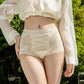 Damen Slip mit Hohem Bund und Spitze