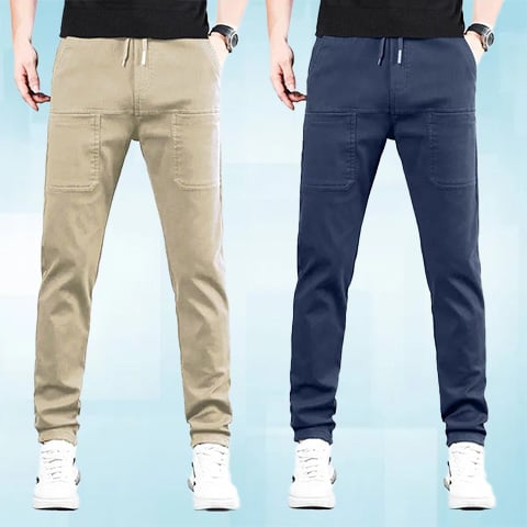 ⏰ Nur noch heute 50% Rabatt! 🏆 MultiPants hochelastische Herren Cargohose mit vielen Fächertaschen, strapazierfest & 5-fach dehnbar – perfekt für aktiven Alltag🏃‍♂️