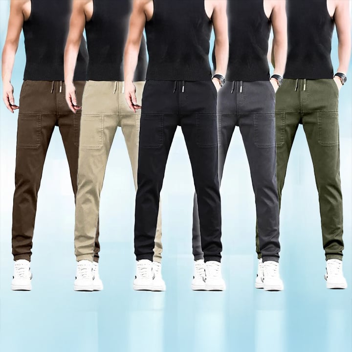 ⏰ Nur noch heute 50% Rabatt! 🏆 MultiPants hochelastische Herren Cargohose mit vielen Fächertaschen, strapazierfest & 5-fach dehnbar – perfekt für aktiven Alltag🏃‍♂️