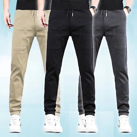 ⏰ Nur noch heute 50% Rabatt! 🏆 MultiPants hochelastische Herren Cargohose mit vielen Fächertaschen, strapazierfest & 5-fach dehnbar – perfekt für aktiven Alltag🏃‍♂️