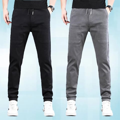 ⏰ Nur noch heute 50% Rabatt! 🏆 MultiPants hochelastische Herren Cargohose mit vielen Fächertaschen, strapazierfest & 5-fach dehnbar – perfekt für aktiven Alltag🏃‍♂️