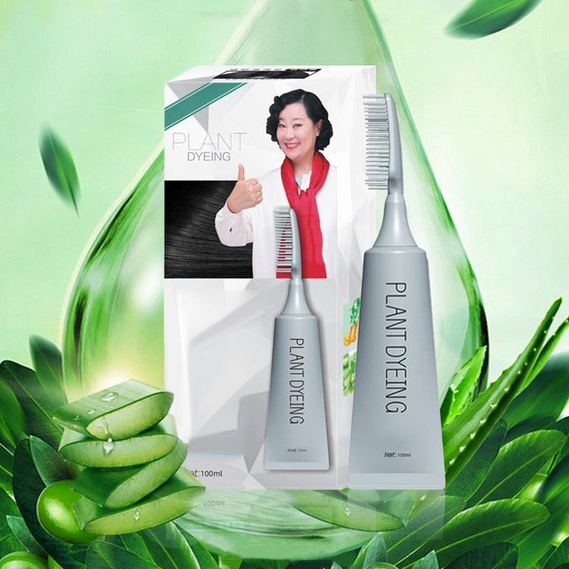 🌿 50 % RABATT FÜR BEGRENZTE ZEIT! ✨ Pflanzen-Haarfarbe mit integriertem Kamm – Einfache Selbstanwendung zu Hause, deckt graue Haare in nur 5 Min, schonende Rezeptur mit Pflanzenextrakten