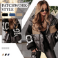 🍂 Frühherbst-Sonderaktion mit 50 % Rabatt！💖Damen Steppjacke mit Kapuze, Strickärmeln und Patchwork-Design