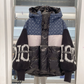 🍂 Frühherbst-Sonderaktion mit 50 % Rabatt！💖Damen Steppjacke mit Kapuze, Strickärmeln und Patchwork-Design