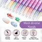 🎁Het tilbud 50 % RABATT ⏳12 Shades Dual-Tip neglelakk-markørsett, hurtigtørkende malepennene til DIY-negledesign💅