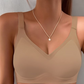 🔥 Letzter Tag! 50% Rabatt Damen Nahtloser V-Ausschnitt BH 🤍 Atmungsaktiver Komfort-BH für Sport & Freizeit