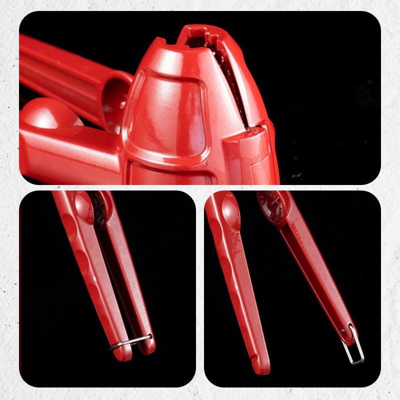 🔥 50 % RABATT! ✨ Leichter manueller Nussknacker – Spritzschutz, Aluminium und Edelstahl, einfach zu verwenden für Nüsse und Mandeln 🥜⚙️