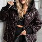 🍂 Frühherbst-Sonderaktion mit 50 % Rabatt！ ⌛️ Damen Pufferjacke mit Diamant-Steppmuster