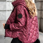 🍂 Frühherbst-Sonderaktion mit 50 % Rabatt！ ⌛️ Damen Pufferjacke mit Diamant-Steppmuster