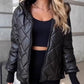🍂 Frühherbst-Sonderaktion mit 50 % Rabatt！ ⌛️ Damen Pufferjacke mit Diamant-Steppmuster