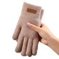 Warme Thermo-Strickhandschuhe mit Touchscreen-Funktion