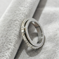 💍Spinner-ring i titanstål med zirkonia-- Den perfekte julegaven🎁