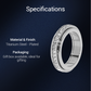 💍Spinner-ring i titanstål med zirkonia-- Den perfekte julegaven🎁