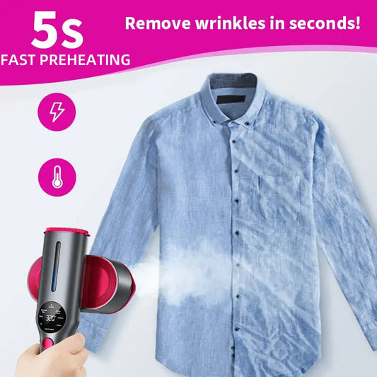✨ 50% Rabatt: Handlicher Dampfbügler | 5s Schnellaufheizung, kraftvoller Dampf für faltenfreie Kleidung