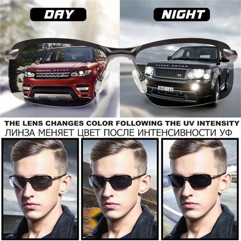 ⏰ Nur noch heute 50% Rabatt! 🕶️ 2026 photochrome Sonnenbrille mit polarisierten blendfreien HD-Gläsern | Randloser Sportrahmen für Autofahren, Angeln, Radfahren & Outdoor-Ausflüge ✨