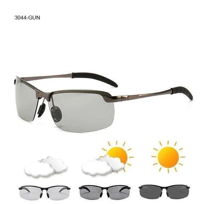 ⏰ Nur noch heute 50% Rabatt! 🕶️ 2026 photochrome Sonnenbrille mit polarisierten blendfreien HD-Gläsern | Randloser Sportrahmen für Autofahren, Angeln, Radfahren & Outdoor-Ausflüge ✨