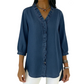 👚 60% RABATT! 💃 Damen-Freizeithemd mit Rüschen und V-Ausschnitt – Weiches Material, Lockerer Schnitt & Perfekt für Sommer und Urlaub ✨