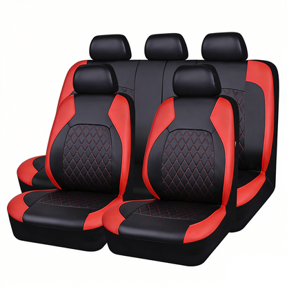 🚗✨50% RABATT! 9-teiliges Leder-Autositzbezug-Set – Universelle Passform, Atmungsaktiv & Leicht zu Reinigen für perfekten Innenraum 🛋️