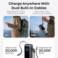 ⏰【Nur für kurze Zeit: 50 % sparen!】🔋 20000mAh Powerbank mit integriertem Kabel – 100W Schnellladung für Laptop, Tablet & Handy✈️