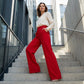 💎 57 % RABATT – NUR 3 TAGE! 💎 Damenhose mit hoher Taille und ausgestelltem Bein – fließender Schnitt, verlängerte Silhouette und knitterfreier Stoff ✈️2 Stück kaufen -> Kostenloser Versand