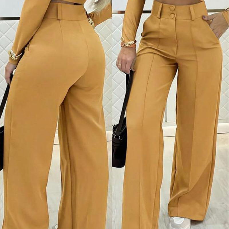 💎 57 % RABATT – NUR 3 TAGE! 💎 Damenhose mit hoher Taille und ausgestelltem Bein – fließender Schnitt, verlängerte Silhouette und knitterfreier Stoff ✈️2 Stück kaufen -> Kostenloser Versand