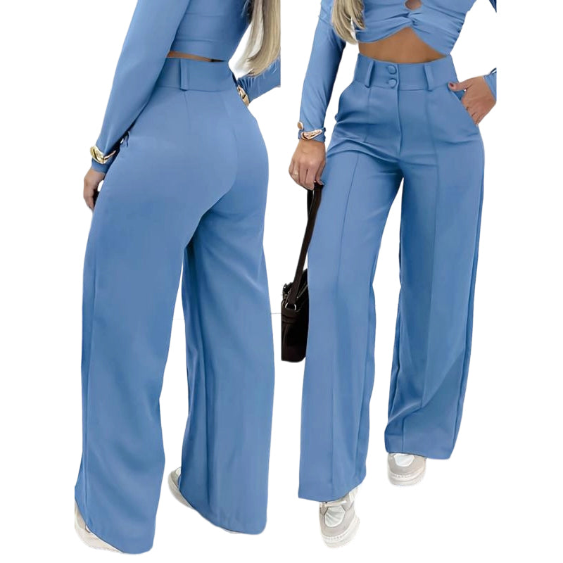 💎 57 % RABATT – NUR 3 TAGE! 💎 Damenhose mit hoher Taille und ausgestelltem Bein – fließender Schnitt, verlängerte Silhouette und knitterfreier Stoff ✈️2 Stück kaufen -> Kostenloser Versand