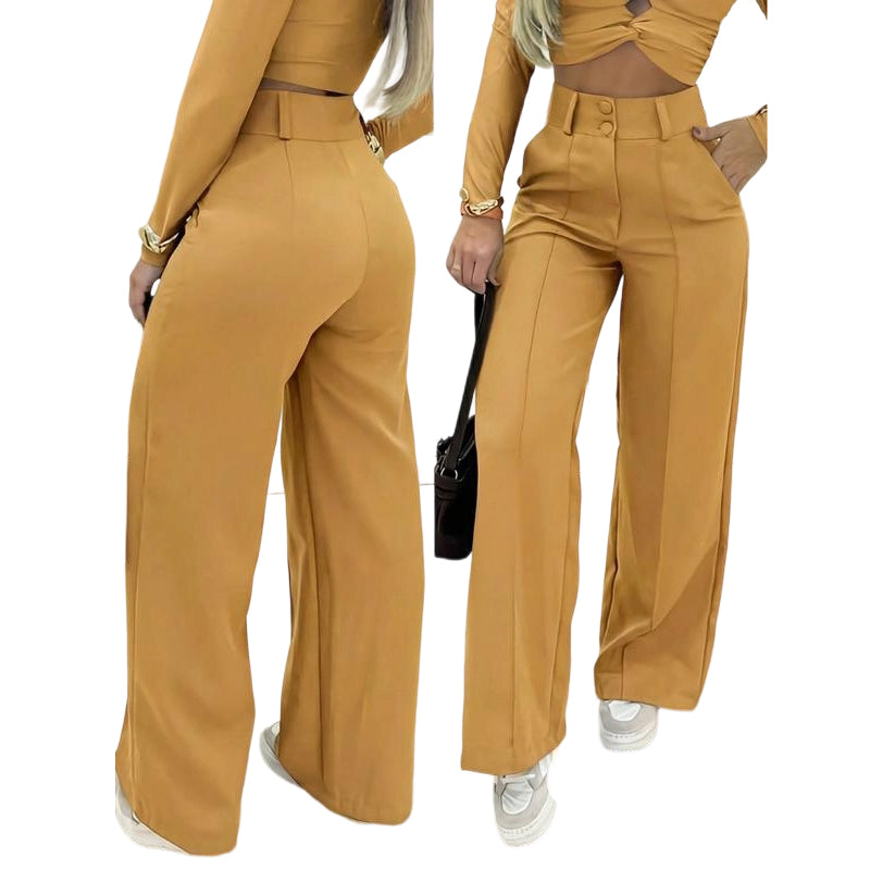 💎 57 % RABATT – NUR 3 TAGE! 💎 Damenhose mit hoher Taille und ausgestelltem Bein – fließender Schnitt, verlängerte Silhouette und knitterfreier Stoff ✈️2 Stück kaufen -> Kostenloser Versand