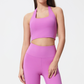 Damen-Sport-Tanktop mit herausnehmbaren Brustpolstern, lässiger Tragekomfort und strapazierfähiges Neckholder-Sporttop für Yoga, Fitnessstudio und Training, Damen-Sportbekleidung für alle Jahreszeiten