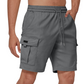🔥 Letzter Tag! 50% Rabatt Herren Cargo Shorts mit elastischem Kordelzug 💪 Bequeme praktische Freizeitshorts mit großen Taschen