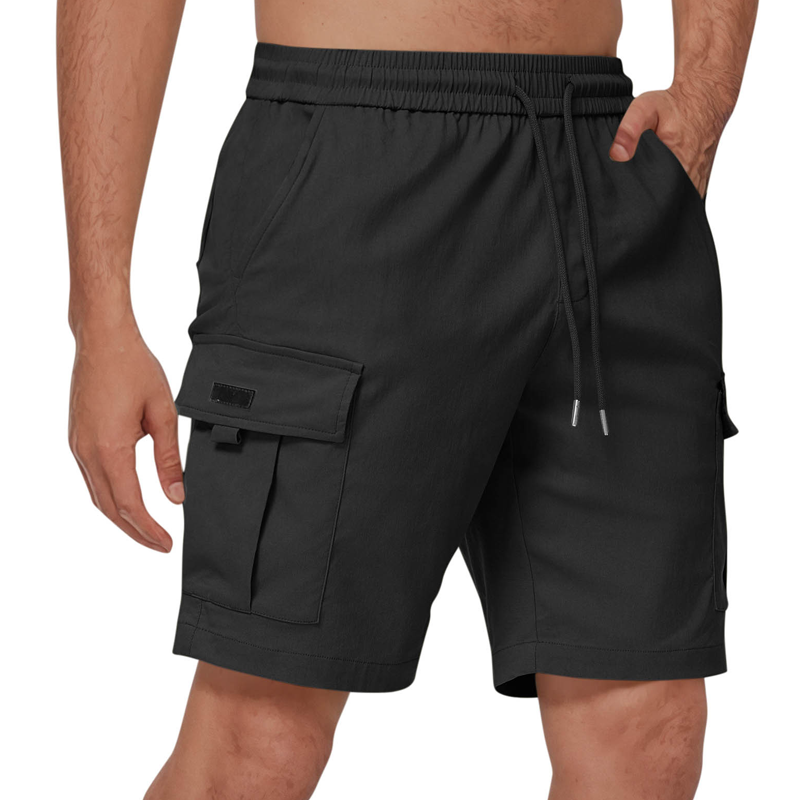 🔥 Letzter Tag! 50% Rabatt Herren Cargo Shorts mit elastischem Kordelzug 💪 Bequeme praktische Freizeitshorts mit großen Taschen