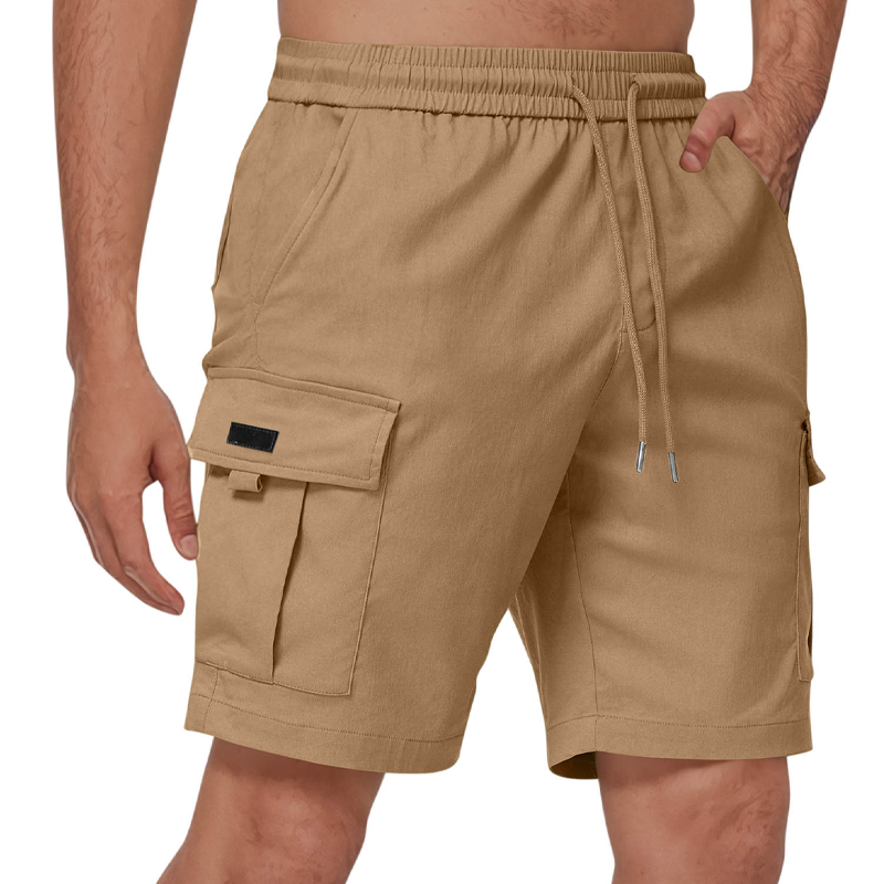 🔥 Letzter Tag! 50% Rabatt Herren Cargo Shorts mit elastischem Kordelzug 💪 Bequeme praktische Freizeitshorts mit großen Taschen