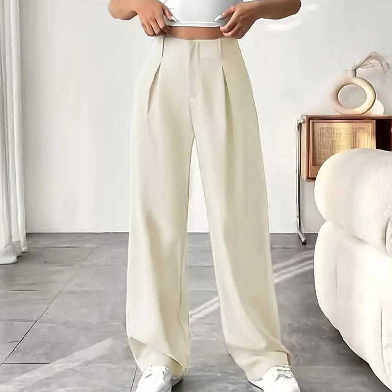 🔥HEISSE ANGEBOTE 49% RABATT👖Damenhose mit hoher Taille und weitem Bein ✈️2 Stück kaufen -> Kostenloser Versand