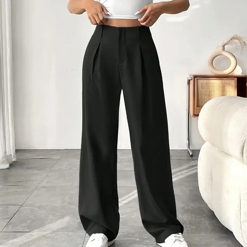 🔥HEISSE ANGEBOTE 49% RABATT👖Damenhose mit hoher Taille und weitem Bein ✈️2 Stück kaufen -> Kostenloser Versand