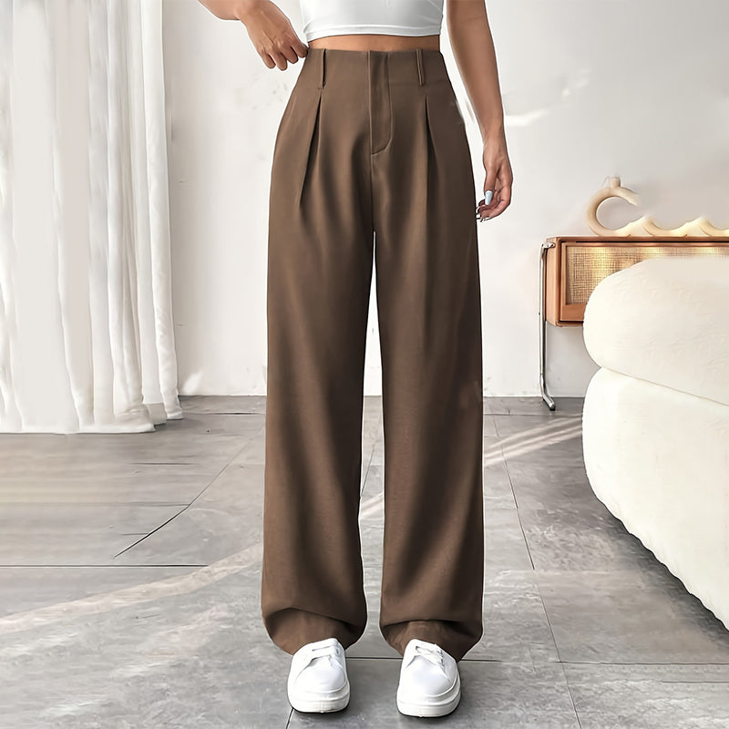 🔥HEISSE ANGEBOTE 49% RABATT👖Damenhose mit hoher Taille und weitem Bein ✈️2 Stück kaufen -> Kostenloser Versand