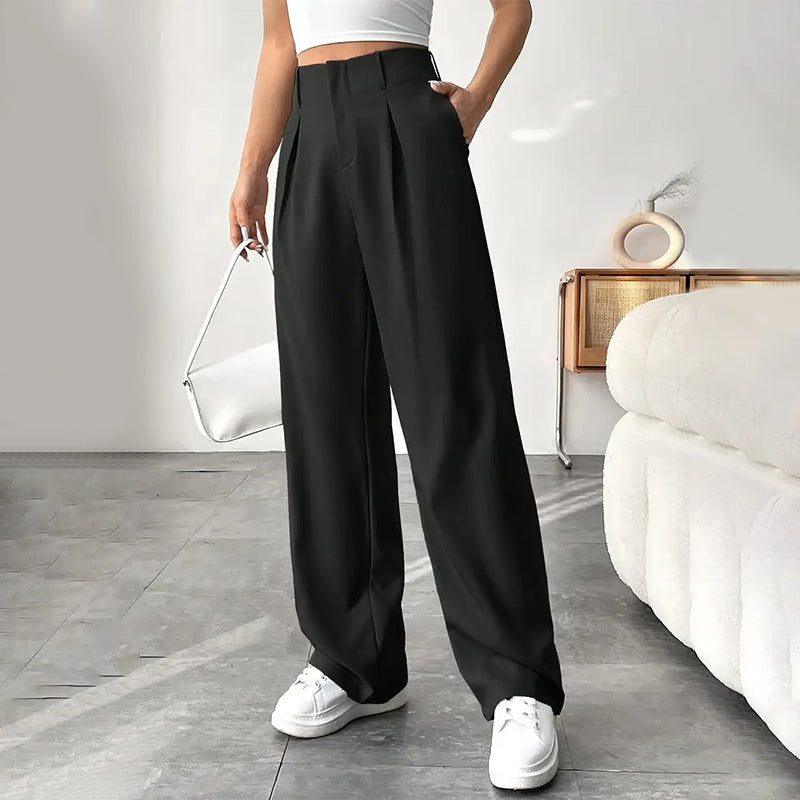🔥HEISSE ANGEBOTE 49% RABATT👖Damenhose mit hoher Taille und weitem Bein ✈️2 Stück kaufen -> Kostenloser Versand