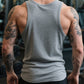 🏋️‍♂️ Ärmelloses Rippstrick-Tanktop – Robuste Baumwolle, betont Muskulatur & vielseitig kombinierbar!