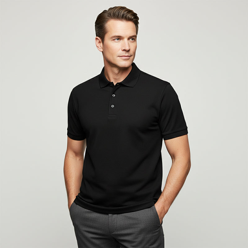 🔥⏰ LIMITIERT: -50% 💥 Herren Kurzarm Polo-Shirt aus schnelltrocknendem Funktionsstoff – Hochwertiges modisches Poloshirt für Büro & Alltag✨
