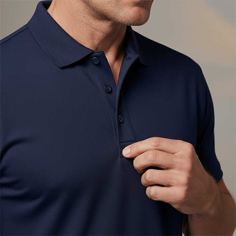 🔥⏰ LIMITIERT: -50% 💥 Herren Kurzarm Polo-Shirt aus schnelltrocknendem Funktionsstoff – Hochwertiges modisches Poloshirt für Büro & Alltag✨