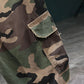 🎉 Vintage Camo Shorts mit Nieten – Elastischer Bund & praktische Taschen!