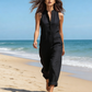 🧥 50 % RABATT AKTUELL GÜLTIG! ✨ Lockerer Damen Jumpsuit – Ärmellos mit Knopfleiste, figurfreundlich, vielseitig für Freizeit & Urlaub 🌿