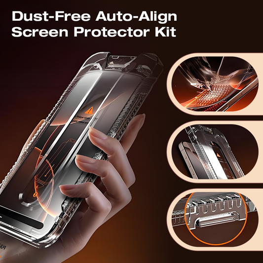Staubfreies Auto-Ausricht-Displayschutzglas-Set