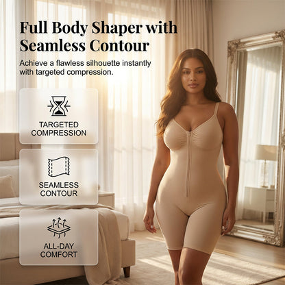 🌺Ganzkörperformer mit Po-Lifting & Nahtdesign – Figurformende Shapewear für eine makellose Silhouette