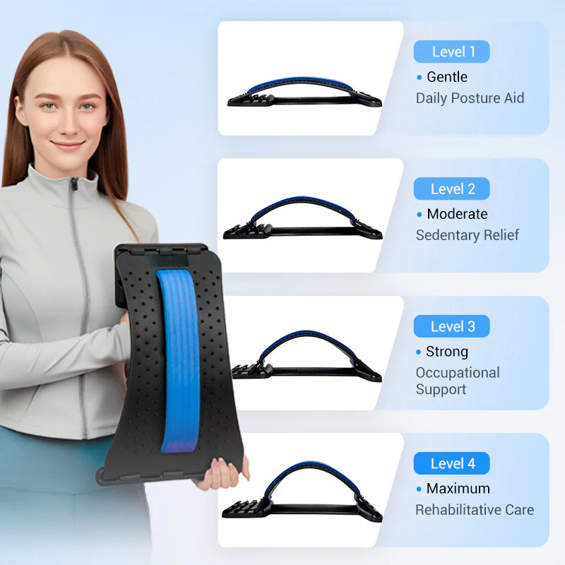 ✨ Nur noch heute 50% Rabatt! 🧘‍♀️ Magnetische Rücken-Stretchgerät | Massagegerät mit mehreren Stufen für Lendenwirbelsäule, Nacken & Schultern, gegen Rückenschmerzen 💆‍♂️