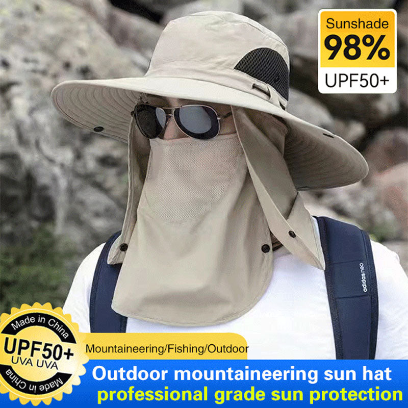 🛡️ 50% RABATT! Outdoor Sonnenhut mit UPF50+ & Gesichtsschutz – Nie mehr Sonnenbrand beim Wandern! 🥾
