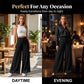 💃 50 % RABATT FÜR BEGRENZTE ZEIT! 👖 Damen Chiffon Weitbeinhose – Fließender Stoff, figurfreundlicher Schnitt, elegant für jeden Anlass 🖤