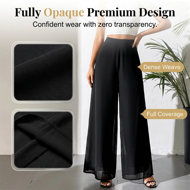💃 50 % RABATT FÜR BEGRENZTE ZEIT! 👖 Damen Chiffon Weitbeinhose – Fließender Stoff, figurfreundlicher Schnitt, elegant für jeden Anlass 🖤