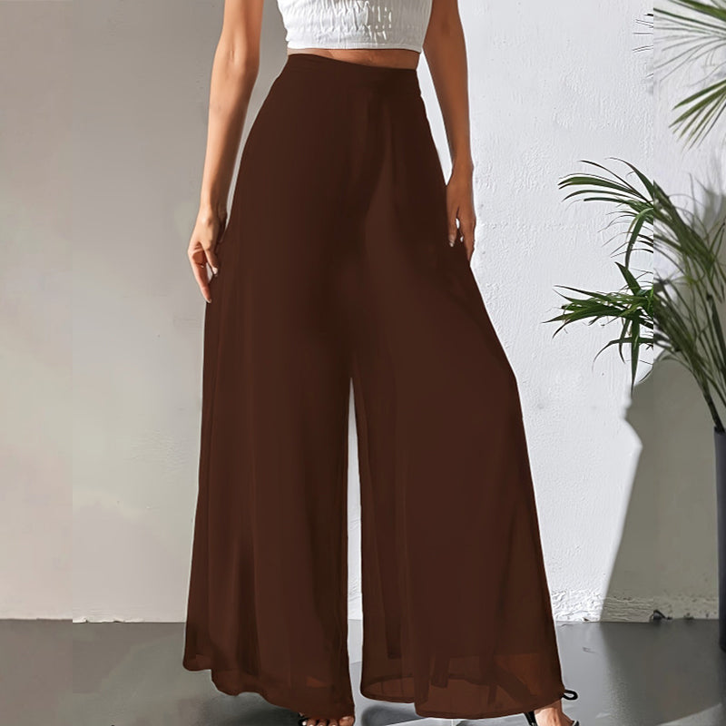 💃 50 % RABATT FÜR BEGRENZTE ZEIT! 👖 Damen Chiffon Weitbeinhose – Fließender Stoff, figurfreundlicher Schnitt, elegant für jeden Anlass 🖤